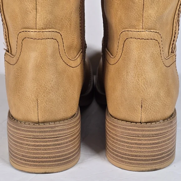 NWOT No Boundaries Women's Tall Riding Boots Size 9 Western Equestrian Tan - Picture 7 of 10